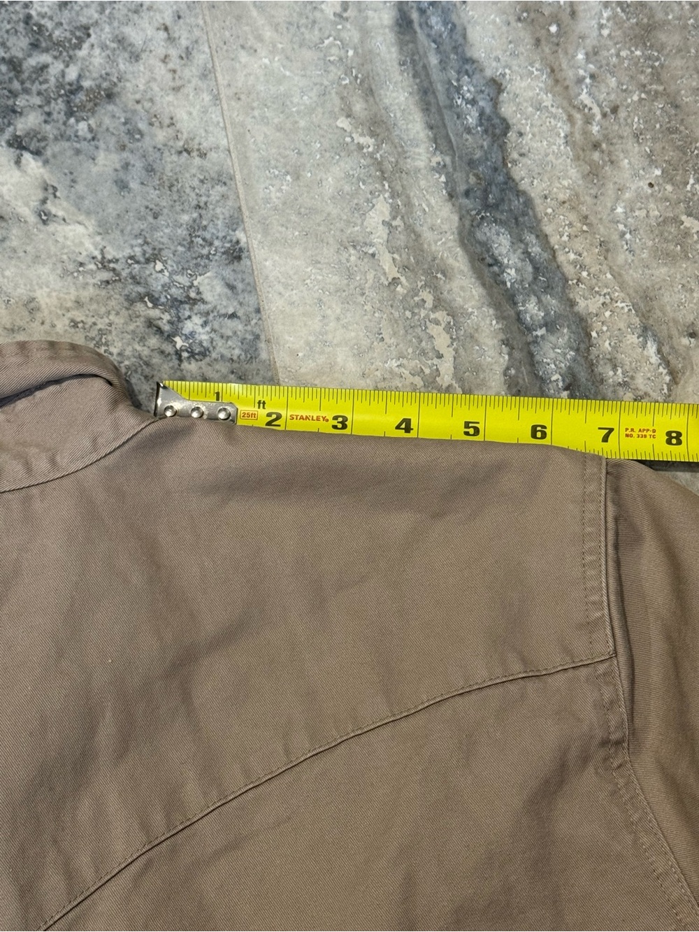 Wrangler Men's Tan Button-Front Western Shirt - Picture 9 of 9